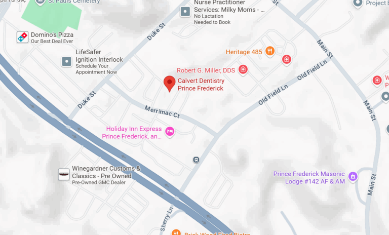 map of Calvert Dentistry